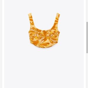 Zara Jacquard Crop Top